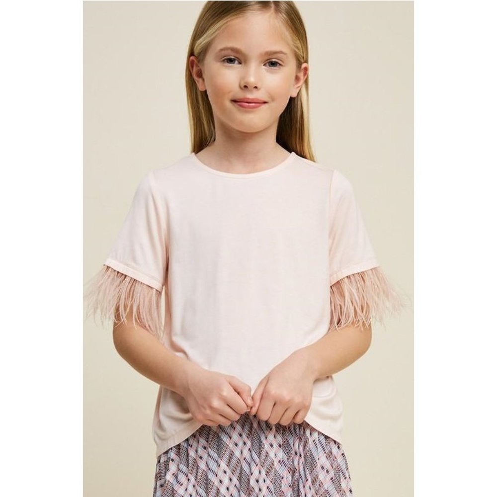 Hayden Girls Feather Tee